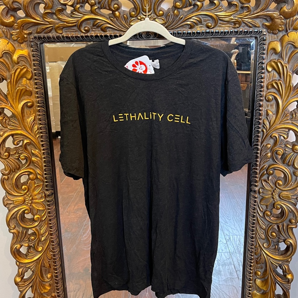 CUSTOM INK Gray/Black T-shirt  Men Size XL